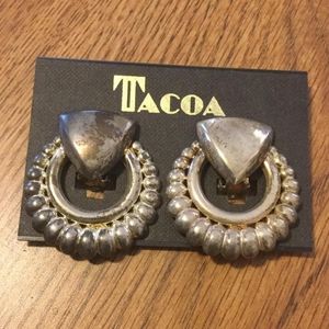 Tacoa silver clip earrings